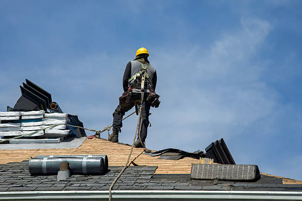 Professional Metal Roofing technician working in Arnold, CA